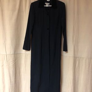 Navy Full Length Coat